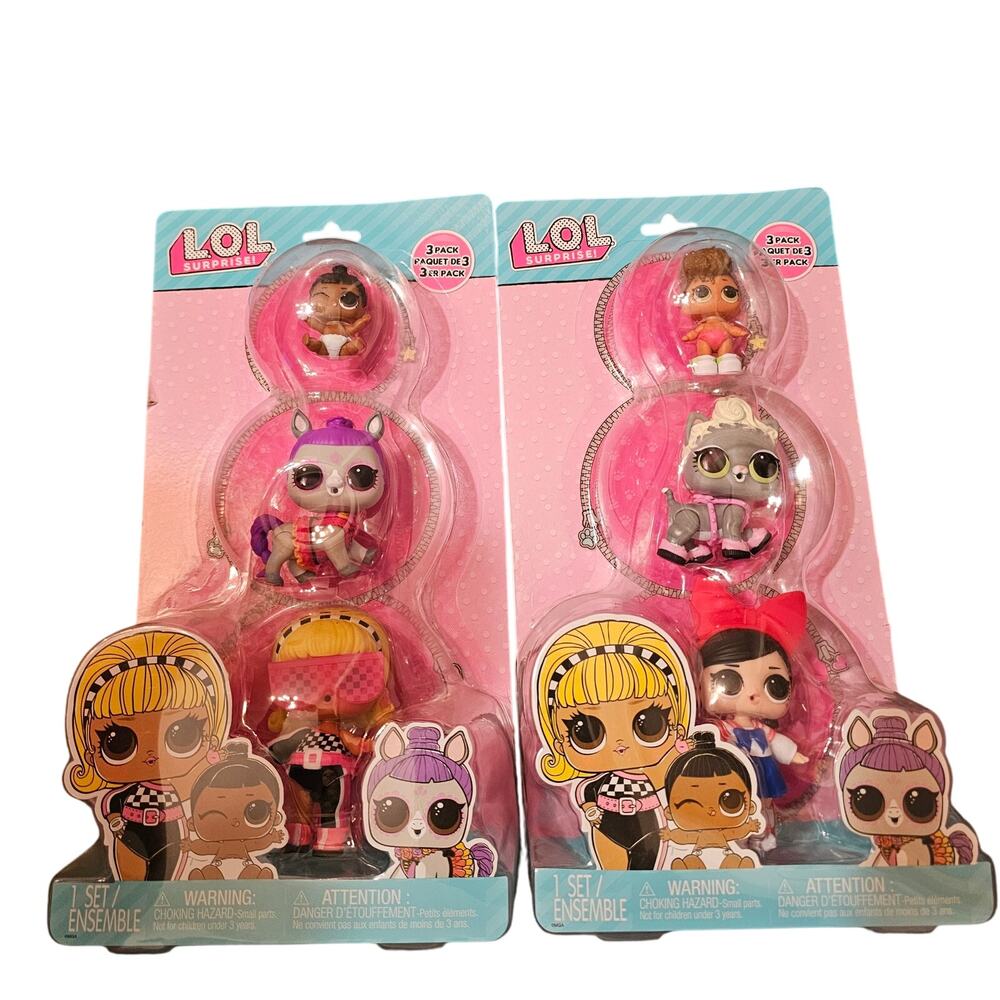 2 pack- LOL Surprise 3 Pack Chunky Figurines MGA Entertainment